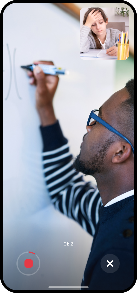 Go Live video session between Athlete and Coach